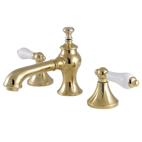 KC7062PL Vintage 8" Widespread Bathroom Faucet, Polished Brass